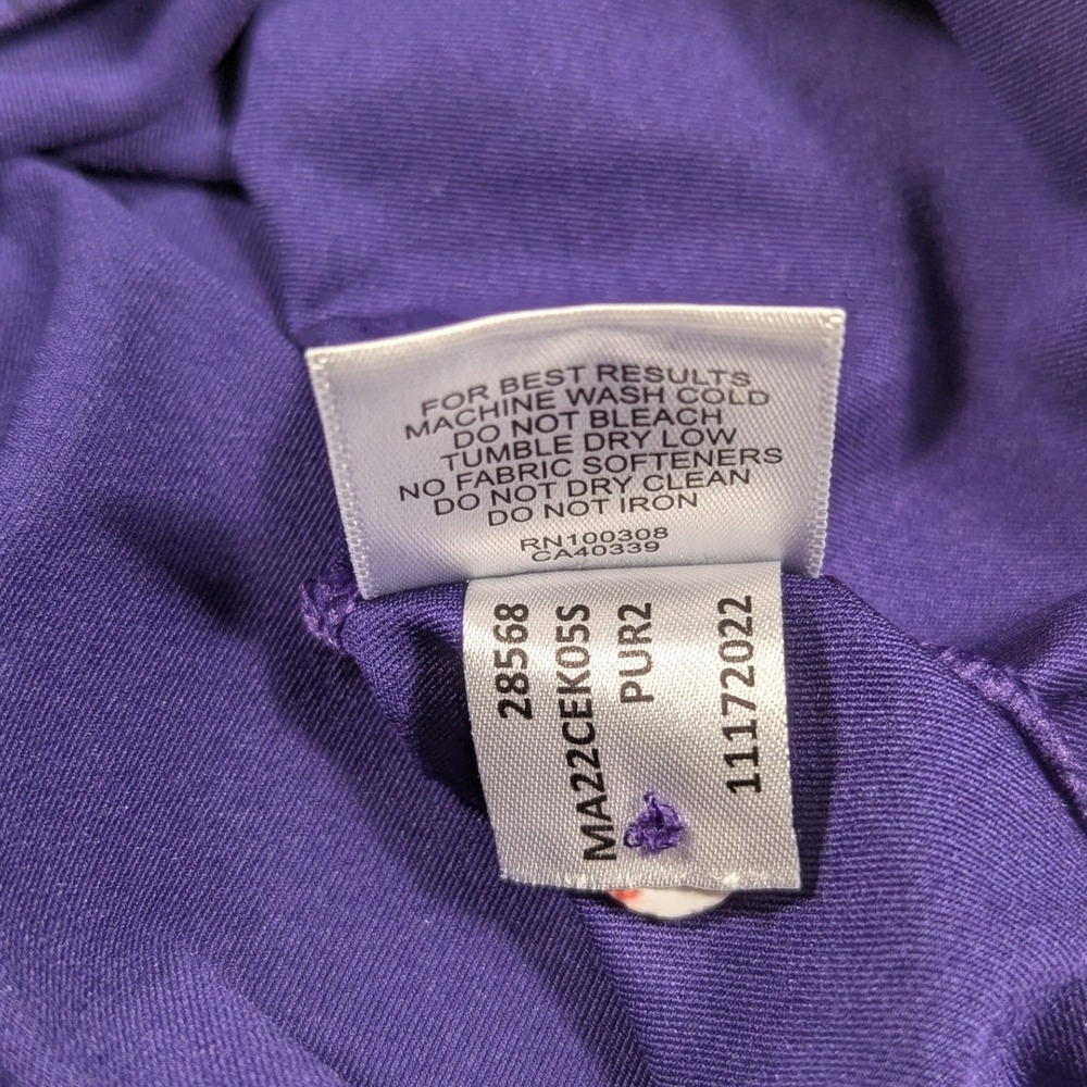 Peter Millar Summer Comfort Mens Purple Geometric Polo Shirt DXC Technology Med - Picture 6 of 7